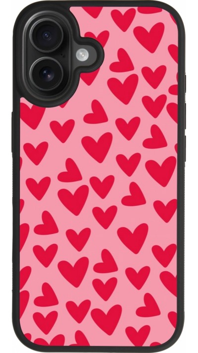 iPhone 17 Case Hülle - Silikon schwarz Mom 2024 kleine Herzen