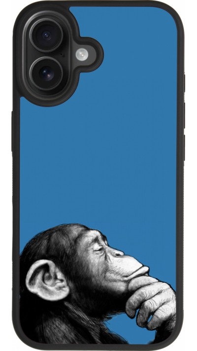 iPhone 17 Case Hülle - Silikon schwarz Monkey Pop Art