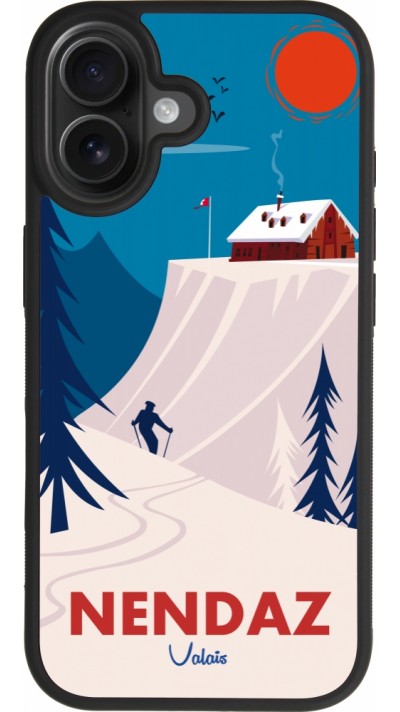 iPhone 17 Case Hülle - Silikon schwarz Nendaz Cabane Ski