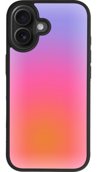 iPhone 17 Case Hülle - Silikon schwarz Orange Pink Blue Gradient
