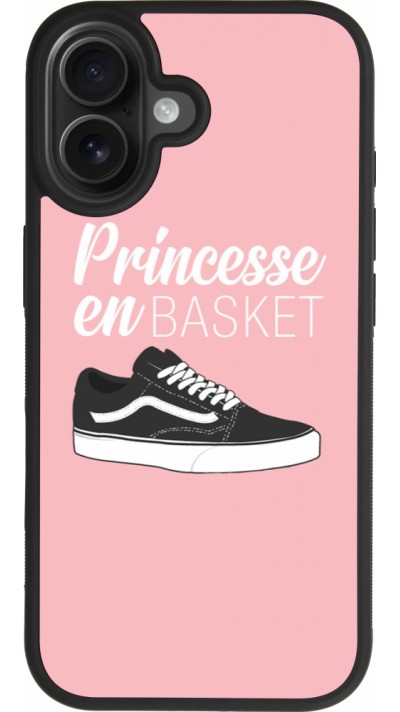 iPhone 17 Case Hülle - Silikon schwarz princesse en basket