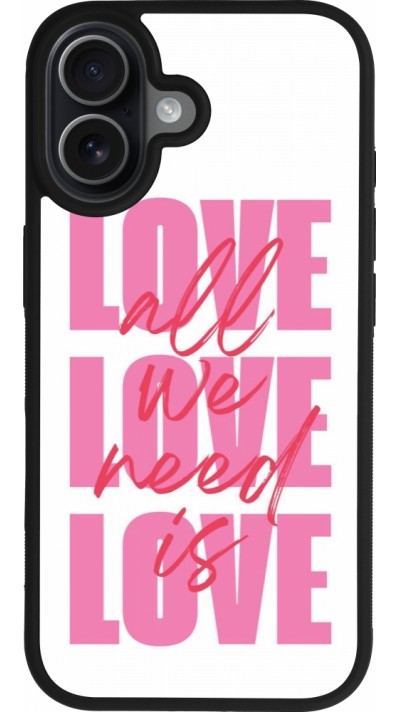 iPhone 17 Case Hülle - Silikon schwarz Saint Valentines Day 26 Love all we need is