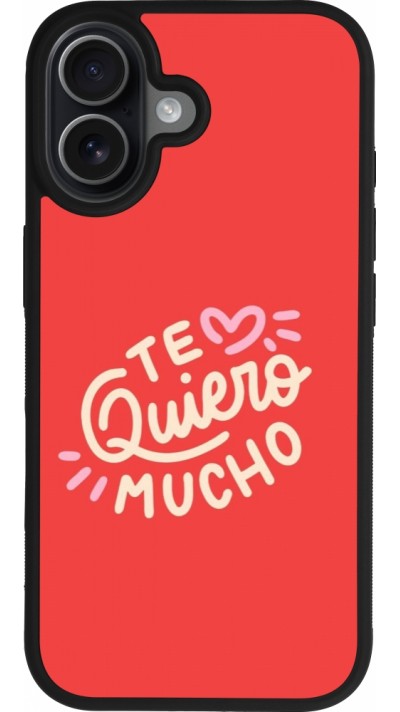 iPhone 17 Case Hülle - Silikon schwarz Saint Valentines Day 26 Te quiero mucho