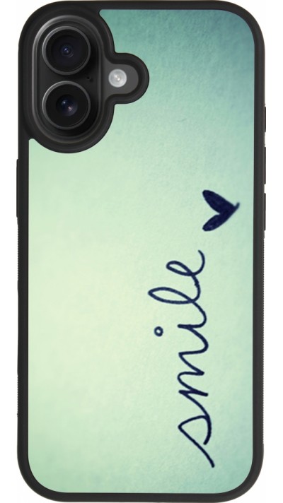 iPhone 17 Case Hülle - Silikon schwarz Smile