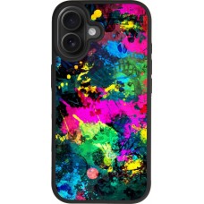 iPhone 17 Case Hülle - Silikon schwarz Splash paint