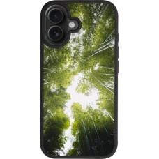 Coque iPhone 17 - Silicone rigide noir Spring 23 forest blue sky