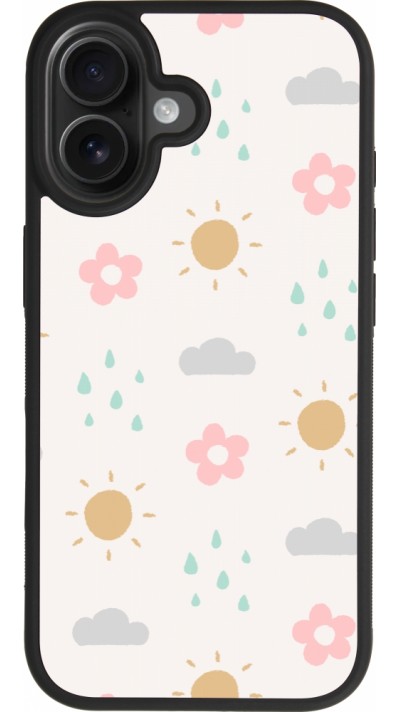 iPhone 17 Case Hülle - Silikon schwarz Spring 23 weather
