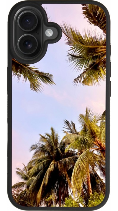iPhone 17 Case Hülle - Silikon schwarz Summer 2023 palm tree vibe