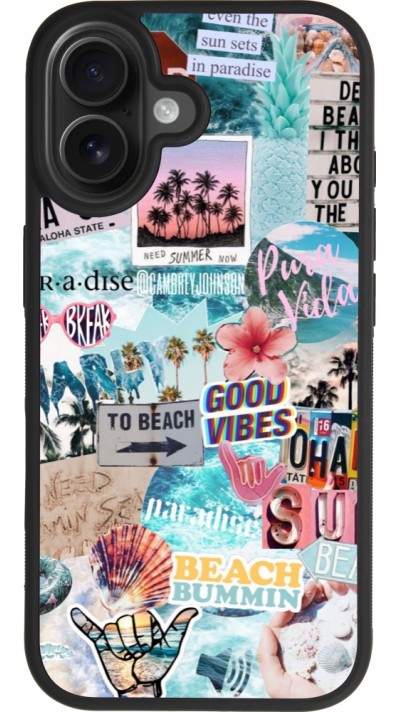 iPhone 17 Case Hülle - Silikon schwarz Summer 20 collage