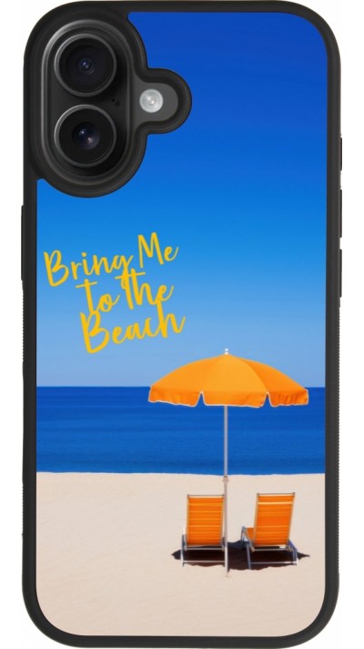 iPhone 17 Case Hülle - Silikon schwarz Summer 2025 Bring me to the beach