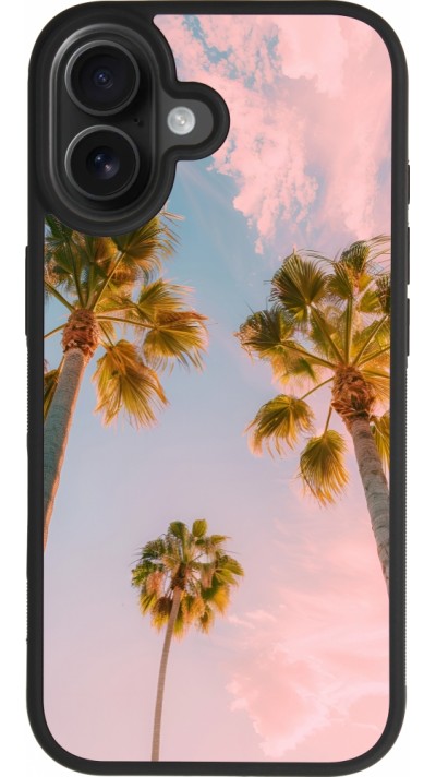 iPhone 17 Case Hülle - Silikon schwarz Summer 2025 Palmiers