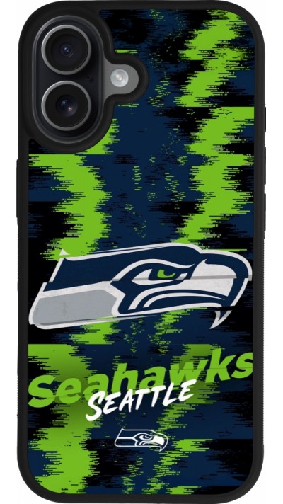 iPhone 17 Case Hülle - Silikon schwarz Super Bowl 26 Seattle 2