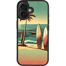 iPhone 17 Case Hülle - Silikon schwarz Surf Paradise