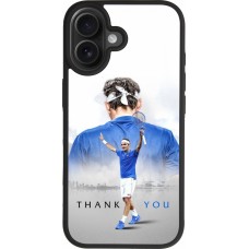 iPhone 17 Case Hülle - Silikon schwarz Thank you Roger