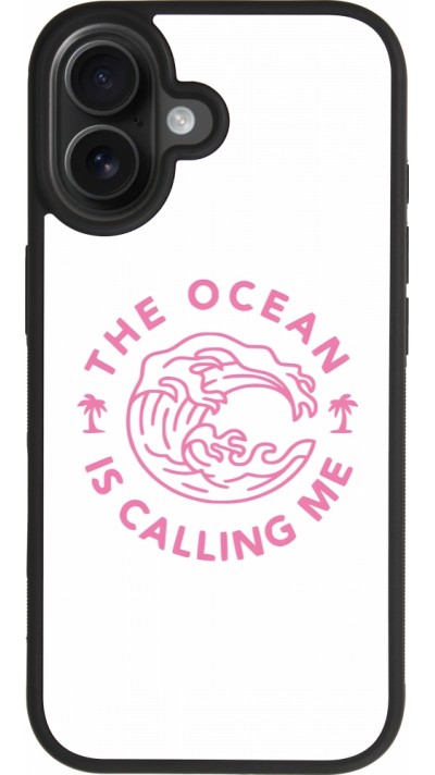 iPhone 17 Case Hülle - Silikon schwarz The Ocean is calling me