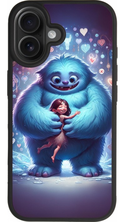 iPhone 17 Case Hülle - Silikon schwarz Valentin 2024 Flauschige Liebe