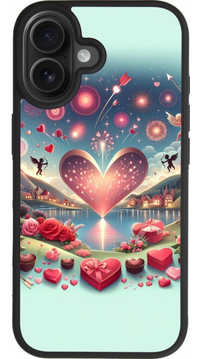 iPhone 17 Case Hülle - Silikon schwarz Valentin 2025 Schick