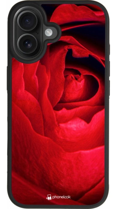 iPhone 17 Case Hülle - Silikon schwarz Valentine 2022 Rose