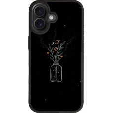 iPhone 17 Case Hülle - Silikon schwarz Vase black