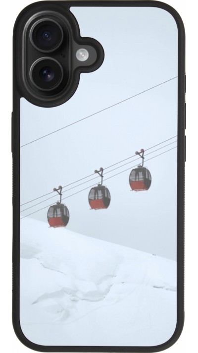 iPhone 17 Case Hülle - Silikon schwarz Winter 22 ski lift