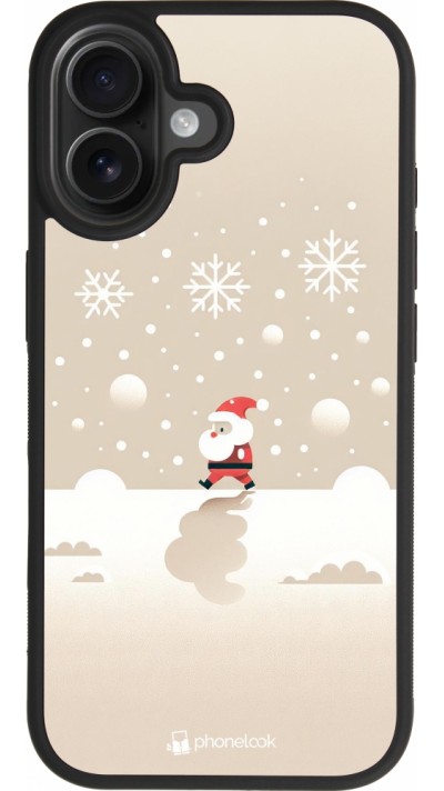 iPhone 17 Case Hülle - Silikon schwarz Weihnachten 2023 Minimalistischer Weihnachtsmann