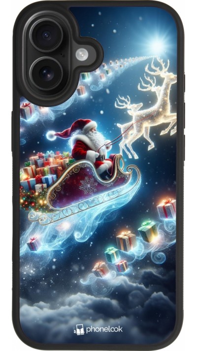iPhone 17 Case Hülle - Silikon schwarz Weihnachten 2023 Verzauberter Weihnachtsmann