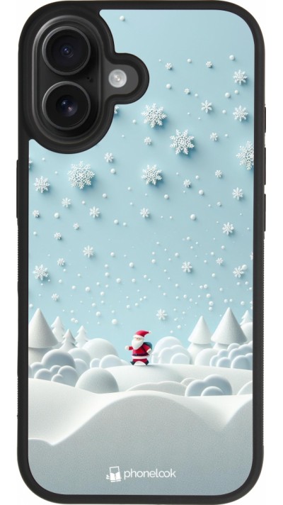 iPhone 17 Case Hülle - Silikon schwarz Weihnachten 2023 Kleiner Vater Schneeflocke