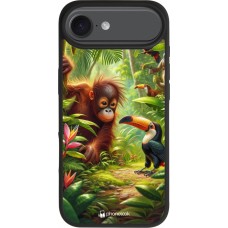 iPhone Air Case Hülle - Silikon schwarz Tropischer Dschungel Tayrona