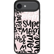 iPhone Air Case Hülle - Silikon schwarz Mom 2024 Super mom
