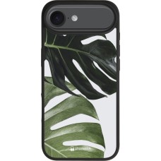 iPhone Air Case Hülle - Silikon schwarz Monstera Plant