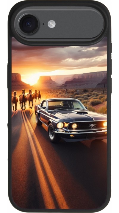 iPhone Air Case Hülle - Silikon schwarz Mustang 69 Grand Canyon