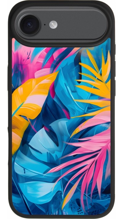 iPhone Air Case Hülle - Silikon schwarz Palms Blue