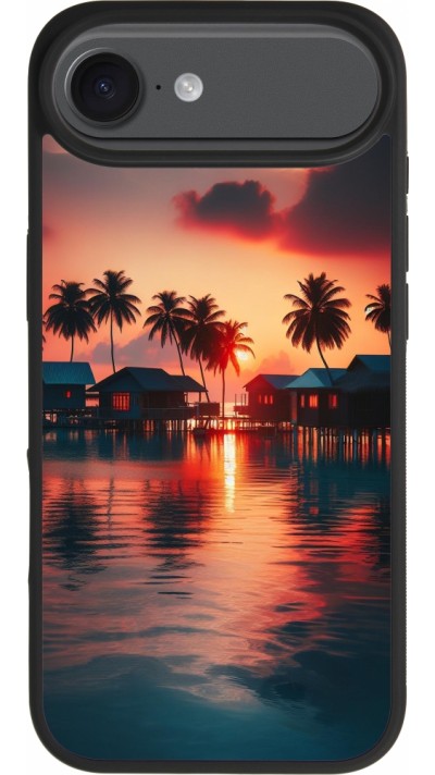 iPhone Air Case Hülle - Silikon schwarz Paradies Malediven