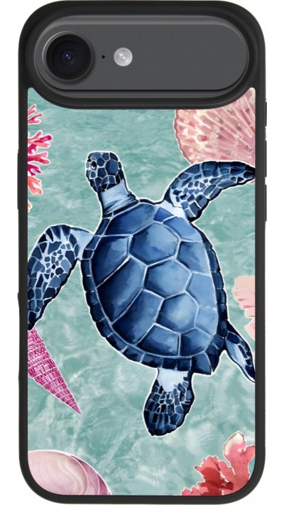 iPhone Air Case Hülle - Silikon schwarz Preppy Turtle