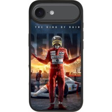 Coque iPhone Air - Silicone rigide noir Senna The King of Rain