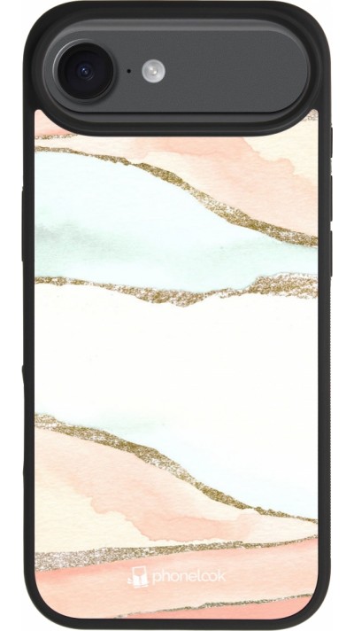 iPhone Air Case Hülle - Silikon schwarz Shimmering Orange