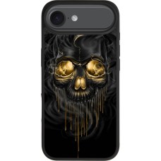 iPhone Air Case Hülle - Silikon schwarz Skull 02