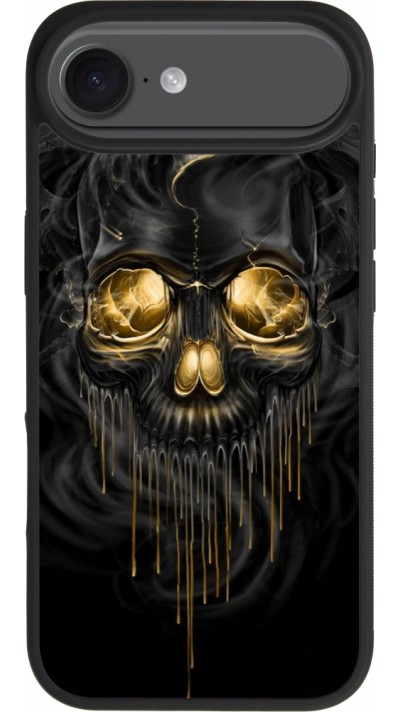 iPhone Air Case Hülle - Silikon schwarz Skull 02