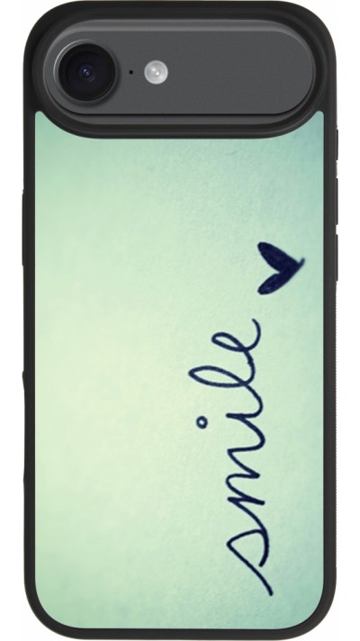 iPhone Air Case Hülle - Silikon schwarz Smile