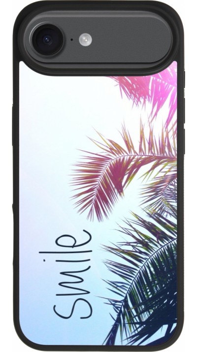 iPhone Air Case Hülle - Silikon schwarz Smile 05