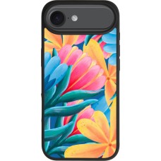 iPhone Air Case Hülle - Silikon schwarz Spring 23 colorful flowers
