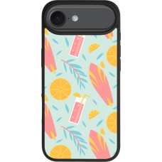 iPhone Air Case Hülle - Silikon schwarz Summer 2025 Pattern citron