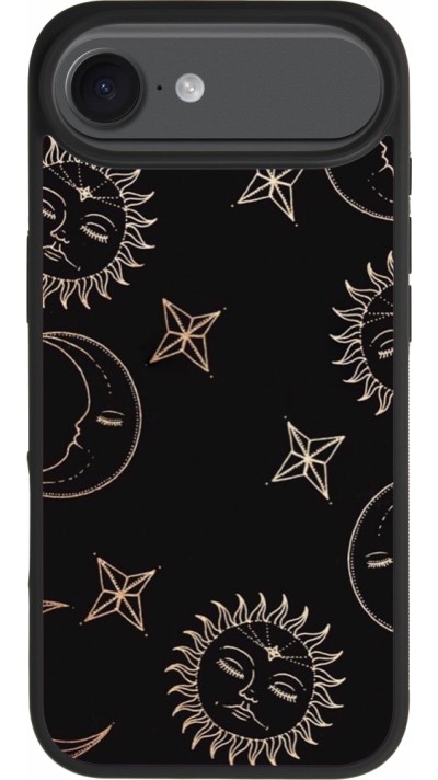 iPhone Air Case Hülle - Silikon schwarz Suns and Moons