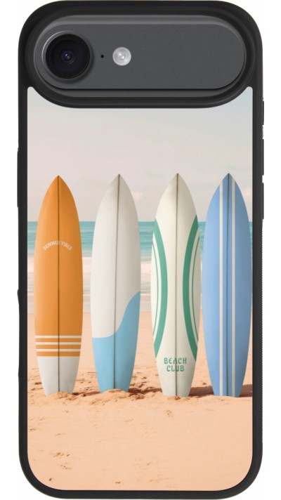 iPhone Air Case Hülle - Silikon schwarz Summer surfboard 2025