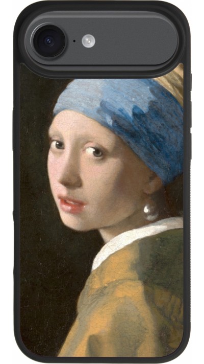 iPhone Air Case Hülle - Silikon schwarz Kunstbild - Das Mädchen mit dem Perlenohrring - Jan Vermeer