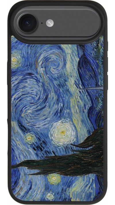 iPhone Air Case Hülle - Silikon schwarz Kunstbild - Sternennacht - Van Gogh