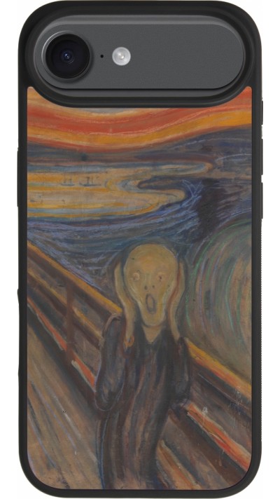 iPhone Air Case Hülle - Silikon schwarz Kunstbild - Der Schrei - Edvard Munch