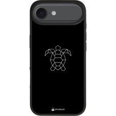 iPhone Air Case Hülle - Silikon schwarz Turtles lines on black