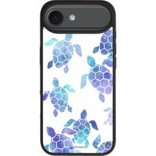 iPhone Air Case Hülle - Silikon schwarz Turtles pattern watercolor