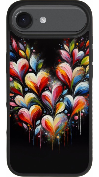 iPhone Air Case Hülle - Silikon schwarz Valentin 2024 Schwarzes Herz Abstrakt iPhone Air Case Hülle - Silikon schwarz Valentin 2024 Schwarzes Herz Abstrakt